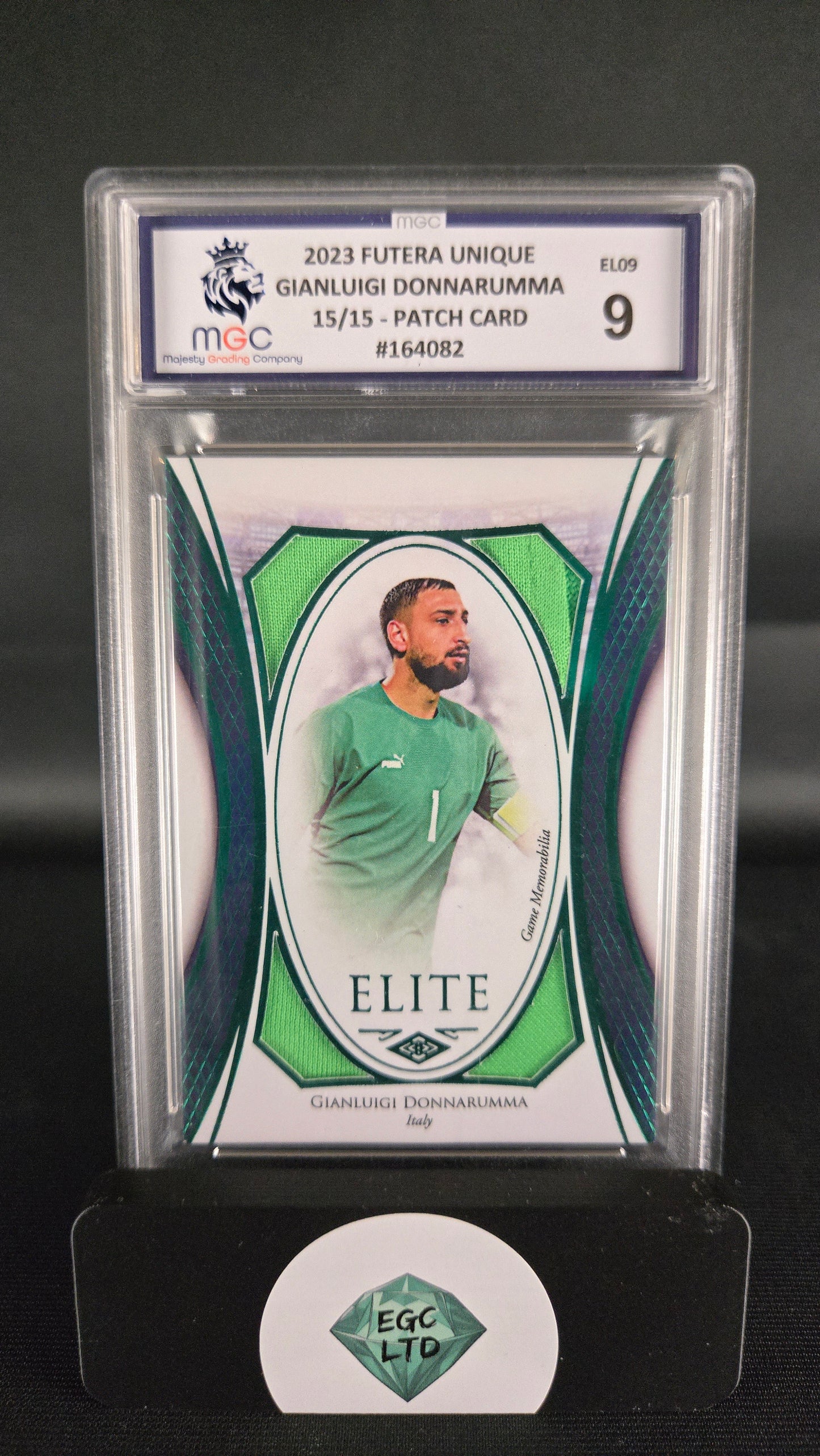 Gianluigi Donnarumma #EL09 No. 15/15 - 2023 Futera Unique - MGC - 9