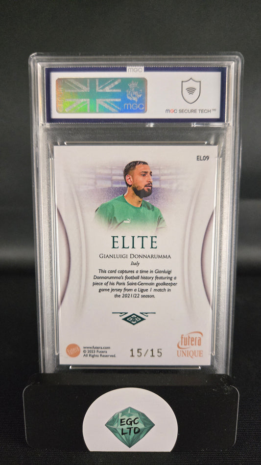Gianluigi Donnarumma #EL09 No. 15/15 - 2023 Futera Unique - MGC - 9
