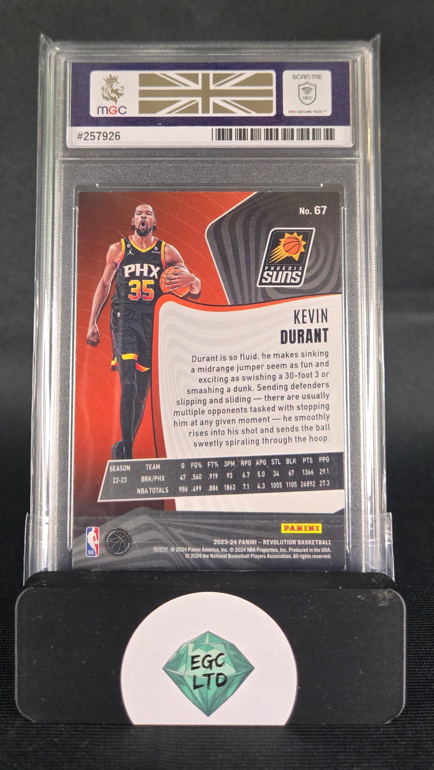 Kevin Durant #67 - 2024 PANINI Revolution - Phoenix Suns - MGC Grade 7