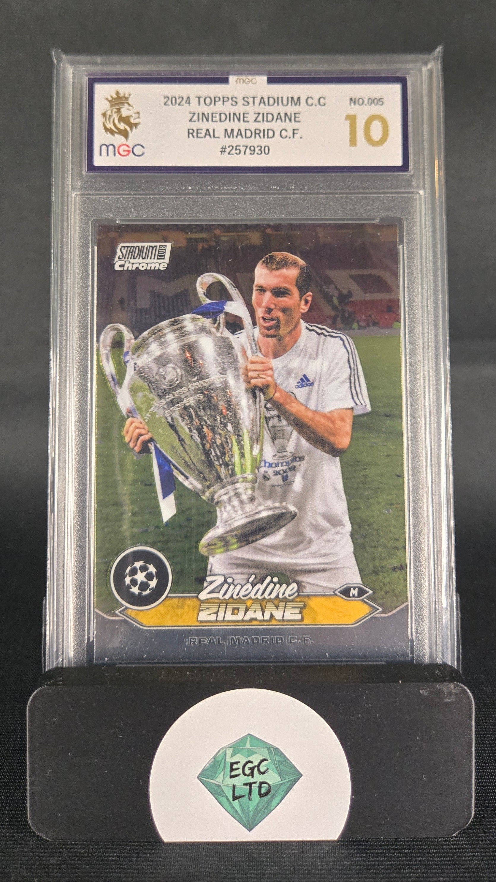 Zinedine Zidane #5 - 2024 Topps Stadium - Real Madrid - MGC GM MT 