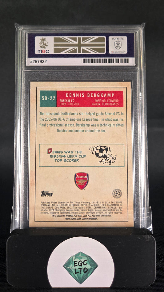 Dennis Bergkamp #59-22 - 2023 Topps UCC Flagship - MGC Grade 9