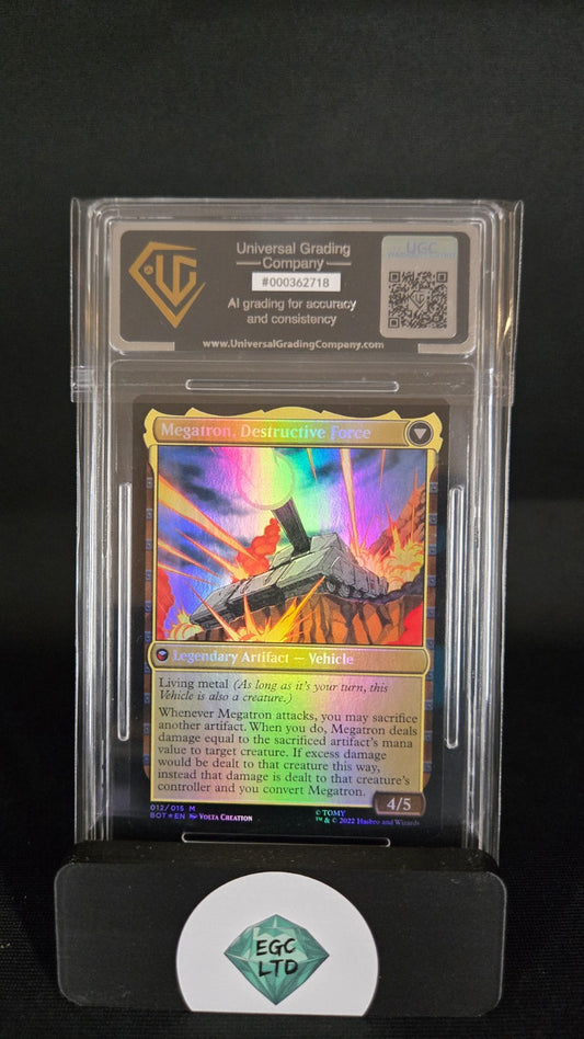 Megatron, Tyrant Foil Mythic - 2022 Brothers War MTG - Universal Grading - 9