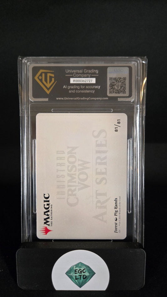 Forest - 2021 Innistrad Gold Signature Art MTG - Universal Grading - 9