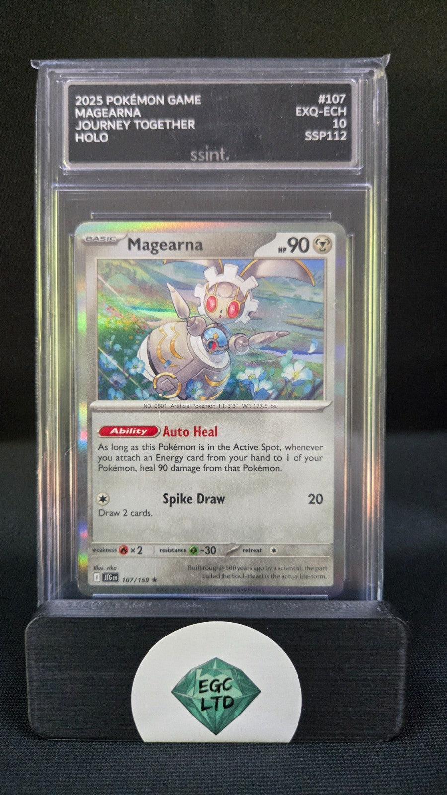 Magerna #107 - Holo - Journey Together - Graded GM MT 10 - SSINT