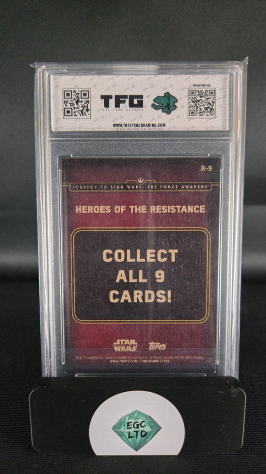 The Resistance #R-9 - 2015 Topps - Tree Frog Grading - 8