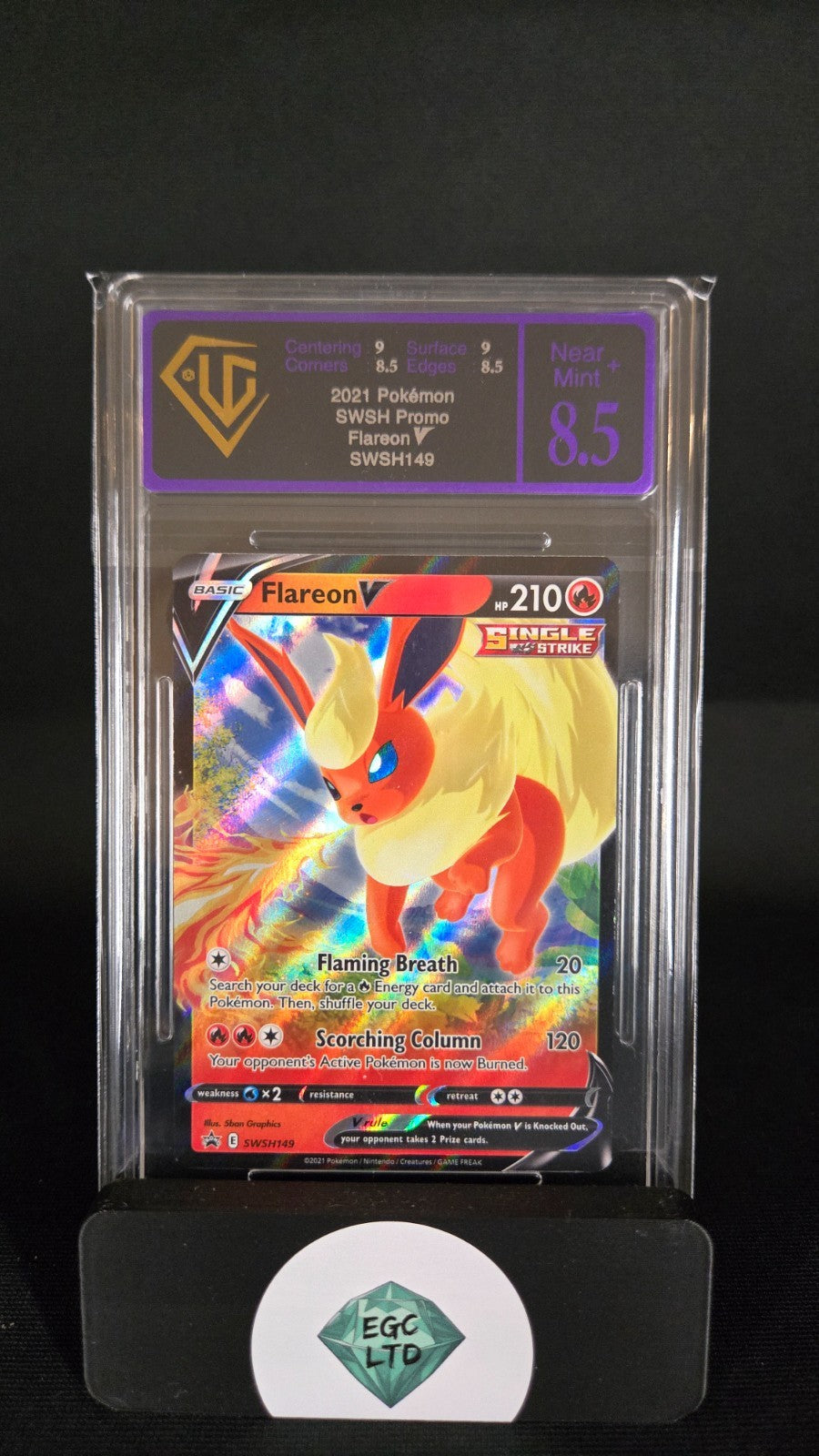 Flareon V #149 - 2021 SWSH Promo - Universal Gradin - 8.5