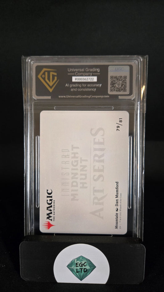 Mountain - Innistrad Gold Signature Art - MTG - Universal Grading - 9