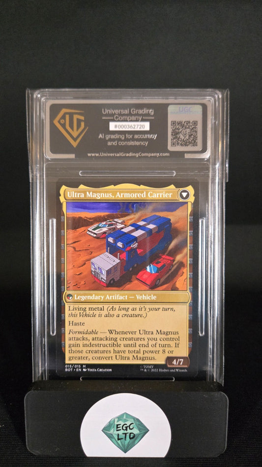 Ultra Magnus Tactician 015/015 M - 2022 Brother War MTG - Universal Grading - 9