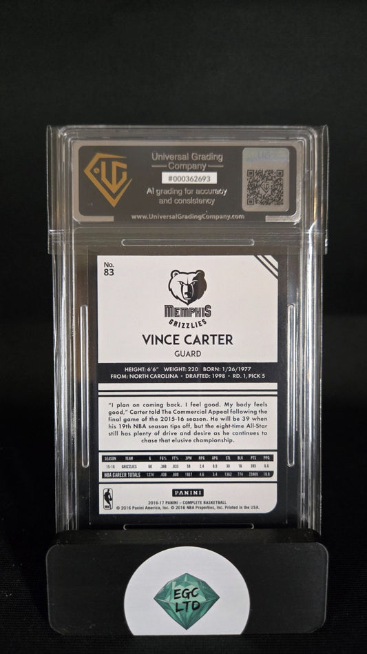 Vince Carter No. 83 - 2016 Panini Complete Basketball - Universal Grading - 9