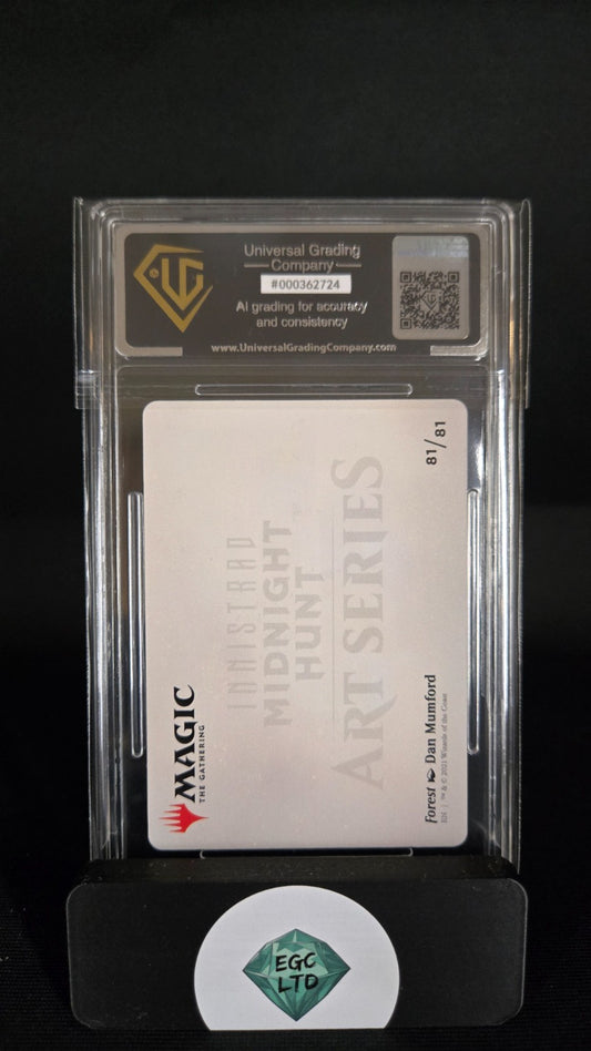 Forest - 2021 Innistrad Gold Signature Art MTG - Universal Grading - 9