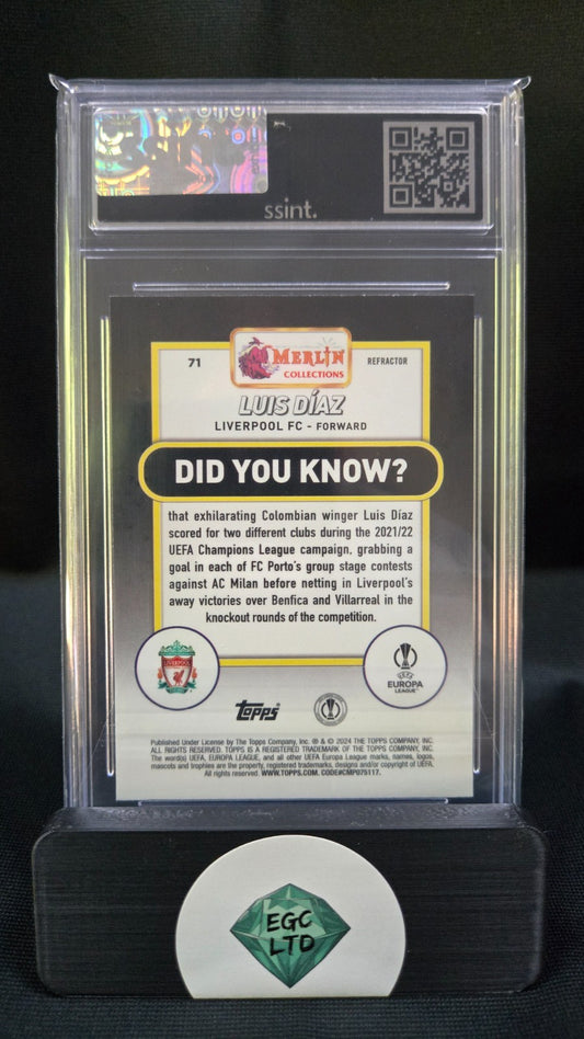 Luis Diaz #71 - Topps Merlin Collections - Graded 9 - SSINT
