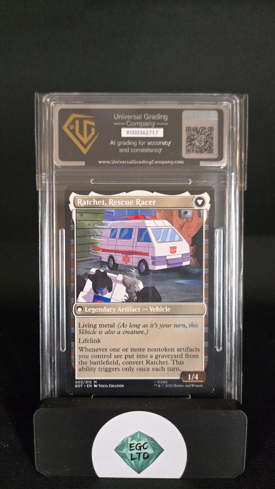 Ratchet, Field Medic 2/15 Mythic - 2022 Brother Wars MTG - Universal Grading - 9