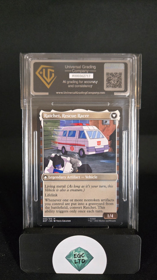 Ratchet, Field Medic 2/15 Mythic - 2022 Brother Wars MTG - Universal Grading - 9