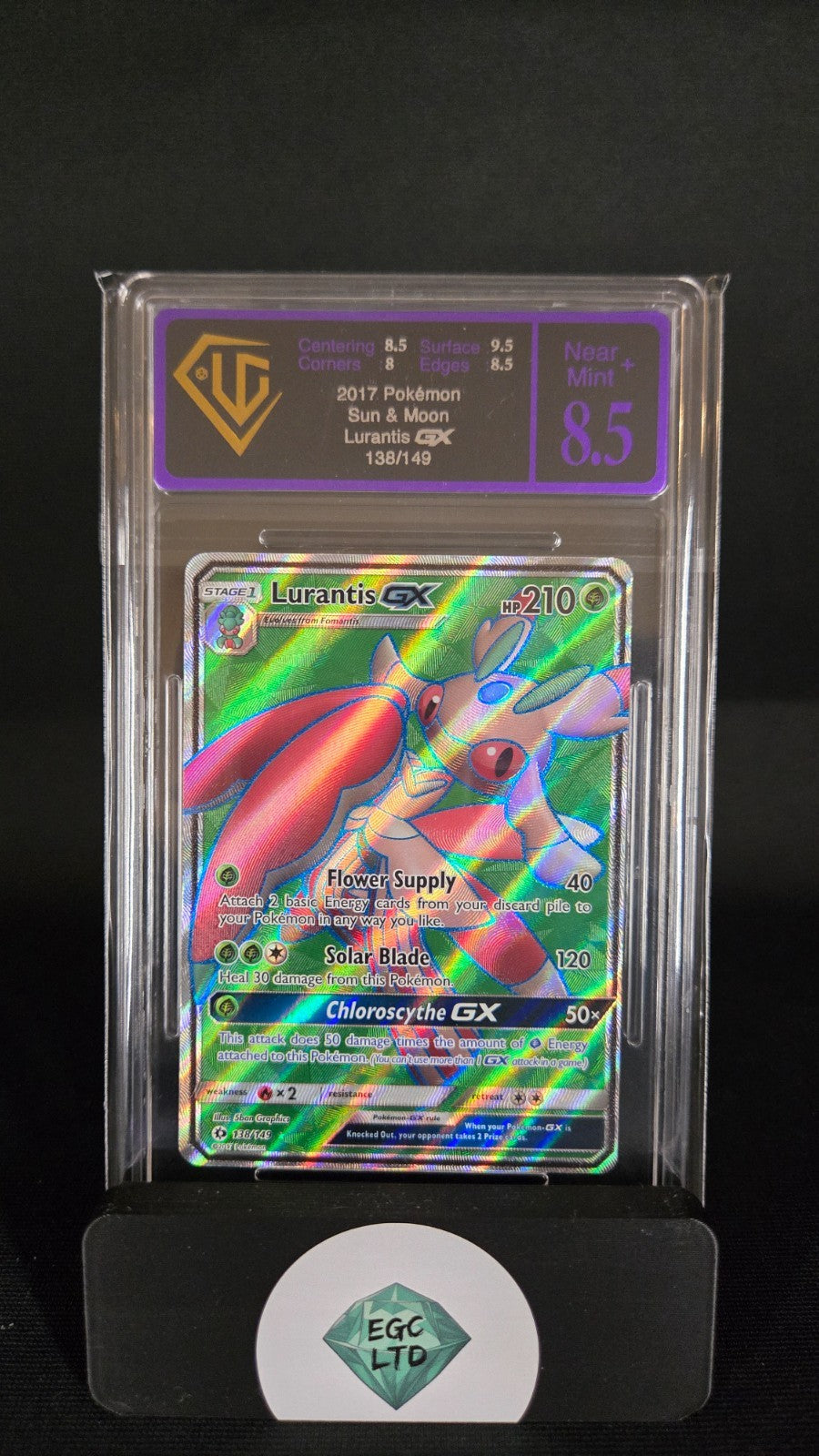 Lurantis GX 138/149 - 2017 Sun & Moon - Universal Grading - 8.5