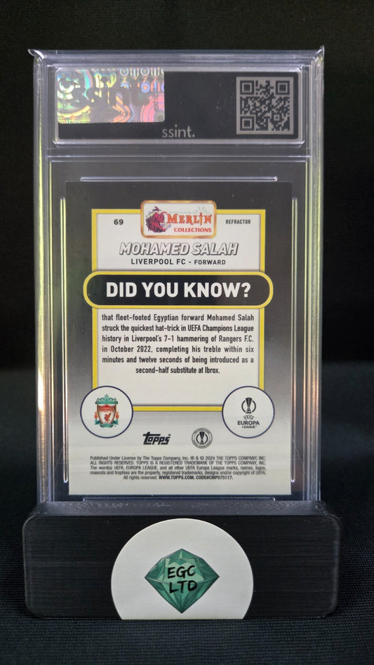 Mohamed Salah #69 - Topps Merlin Collection - Graded 8 - SSINT
