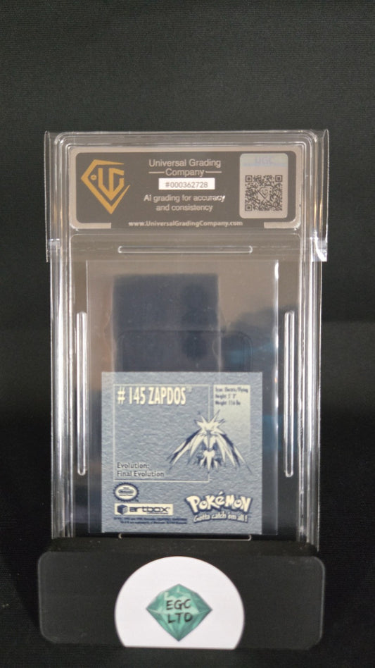 Zapdos #145 - 1999 Artbox Pokemon Stickers Series 1 - Universal Grading - 9