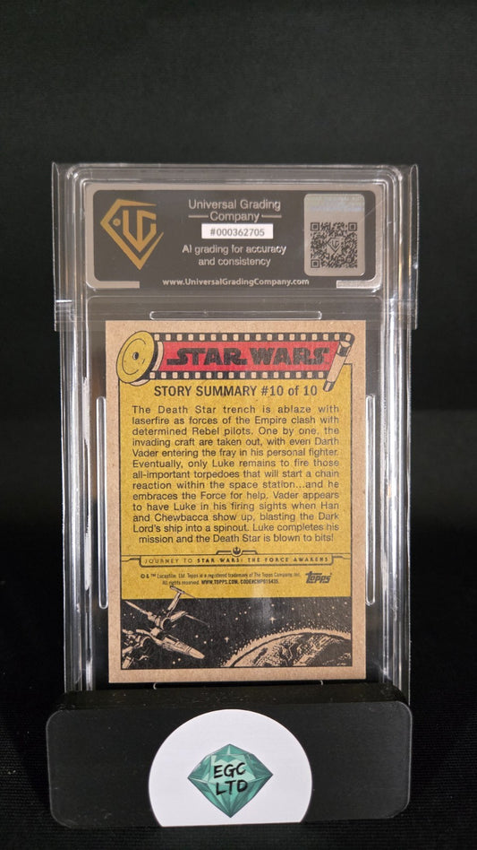 The end of Alderaan - 2015 Topps Star Wars - Universal Grading - 9