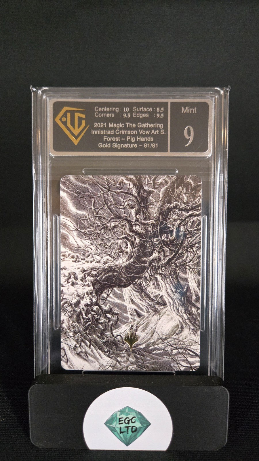 Forest - 2021 Innistrad Gold Signature Art MTG - Universal Grading - 9