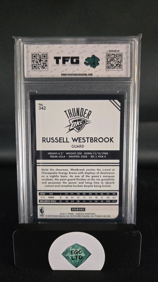 Russell Westbrook #342 - 2016-17 Panini Complete - Tree Frog Grading - 7