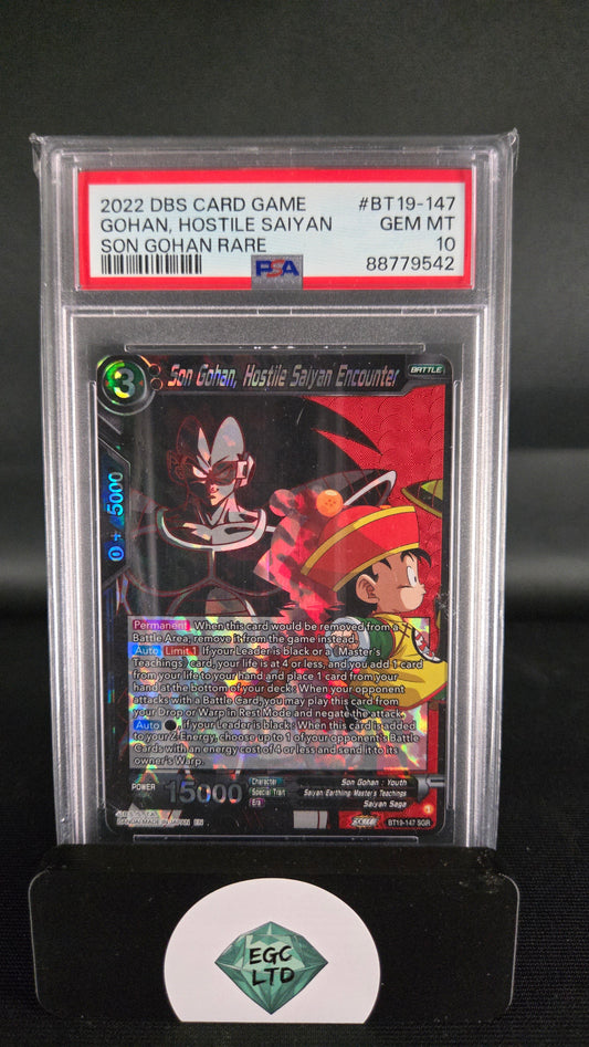Son Gohan Rare - 2022 DragonBall - Gohan, Hostile Saiyan - PSA 10