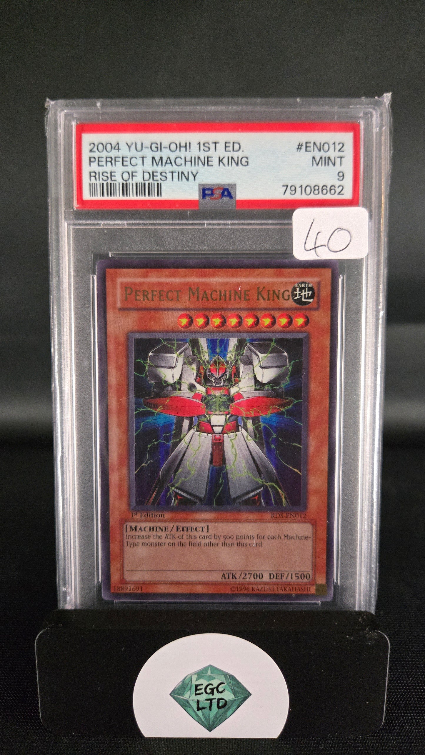 Perfect Machine King #EN012 - Ultra Rare 1st Edition - Rise of Destiny - PSA 9