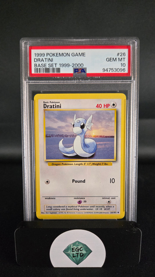 Dratini 26/102 - 1999 Base Set - PSA 10