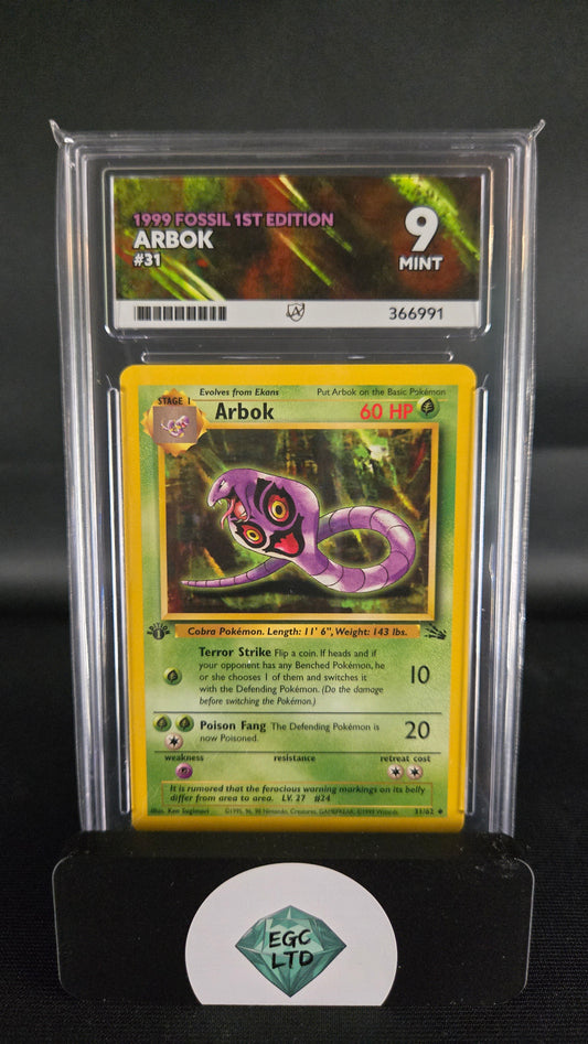 Arbok 31/62 - 1999 Fossil 1ST Edition - ACE - 9