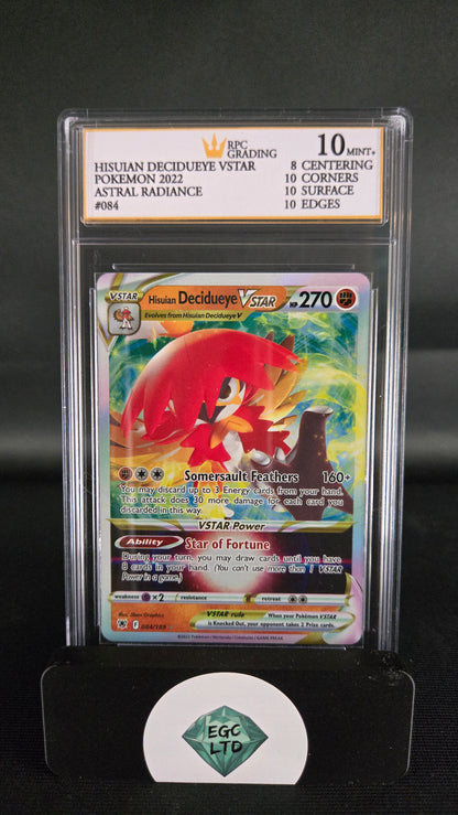 Hisuian Decidueye VSTAR - 2022 Astral Radiance - RPC - GM MT 10