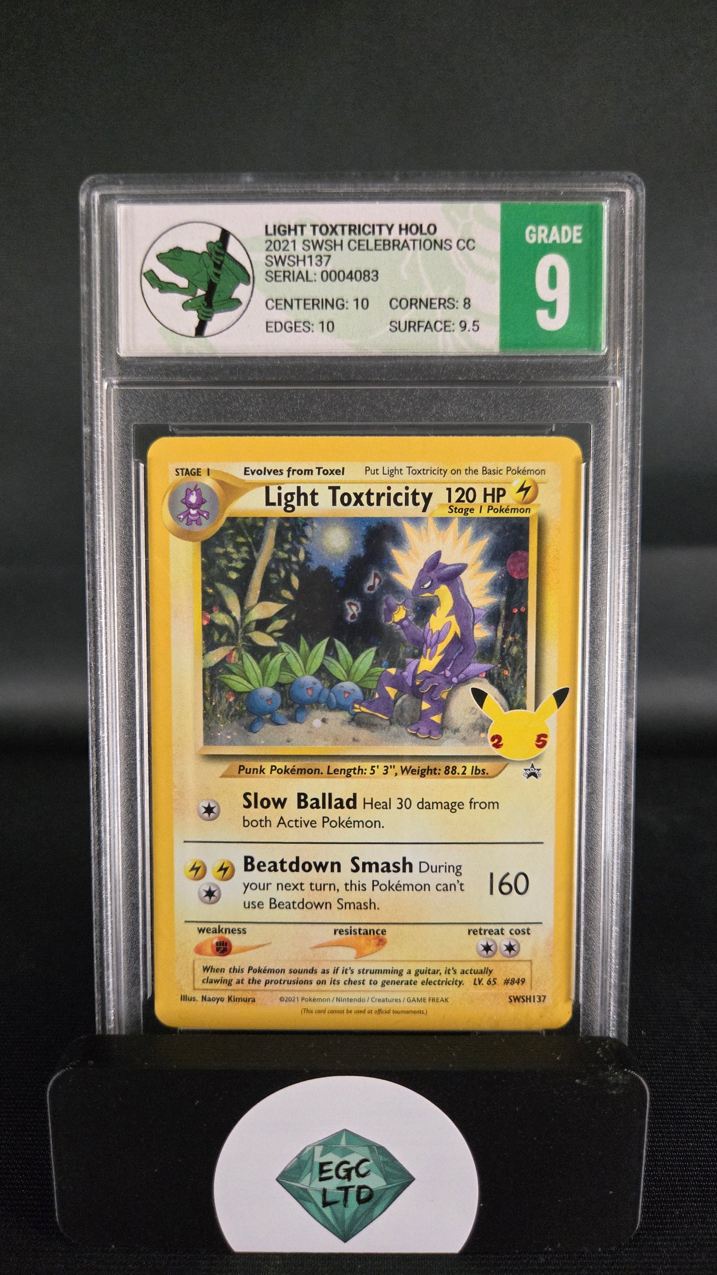 Light Toxricity SWSH137 - 2021 Celebrations - Tree Frog Grading - 9