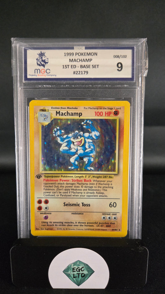 Machamp 8/102 - 1999 1ST Edition Base Set - MGC - 9