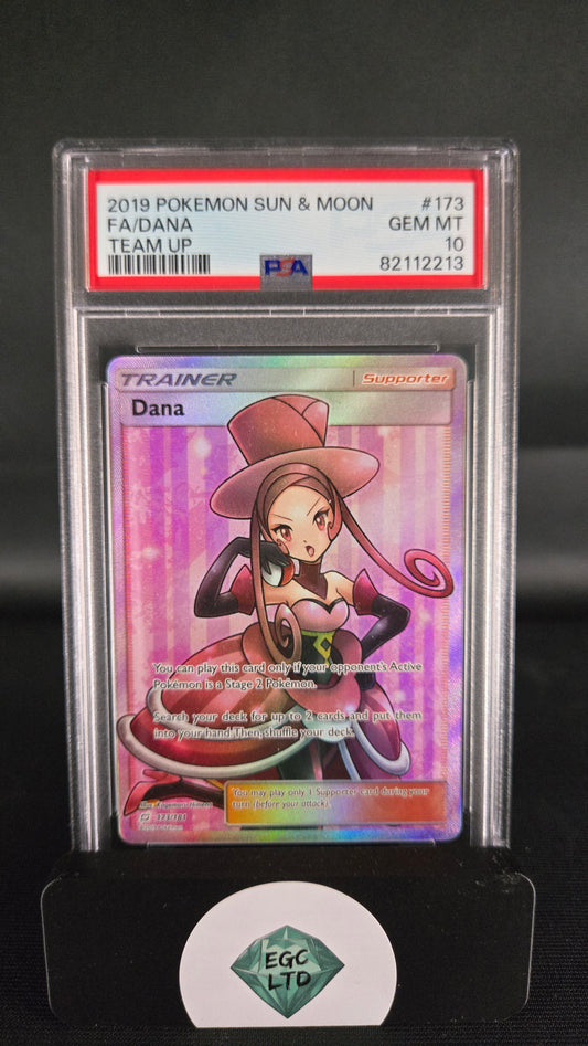 Full Art Dana 173/181 - 2019 Sun & Moon Team Up - PSA 10