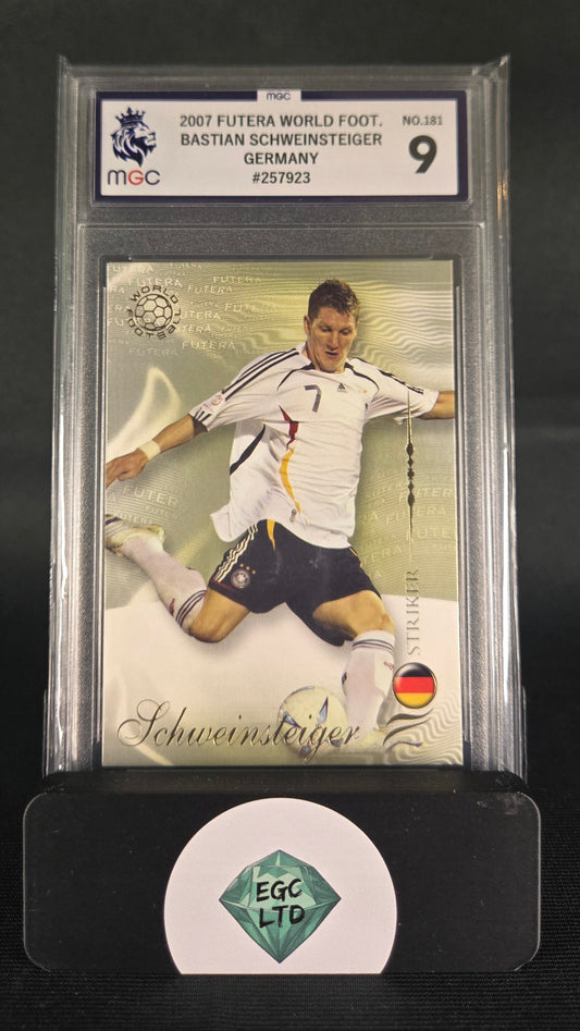 Bastian Schweinsteiger #181 - 2007 FUTERA World Football - Germany - MGC Grade 9