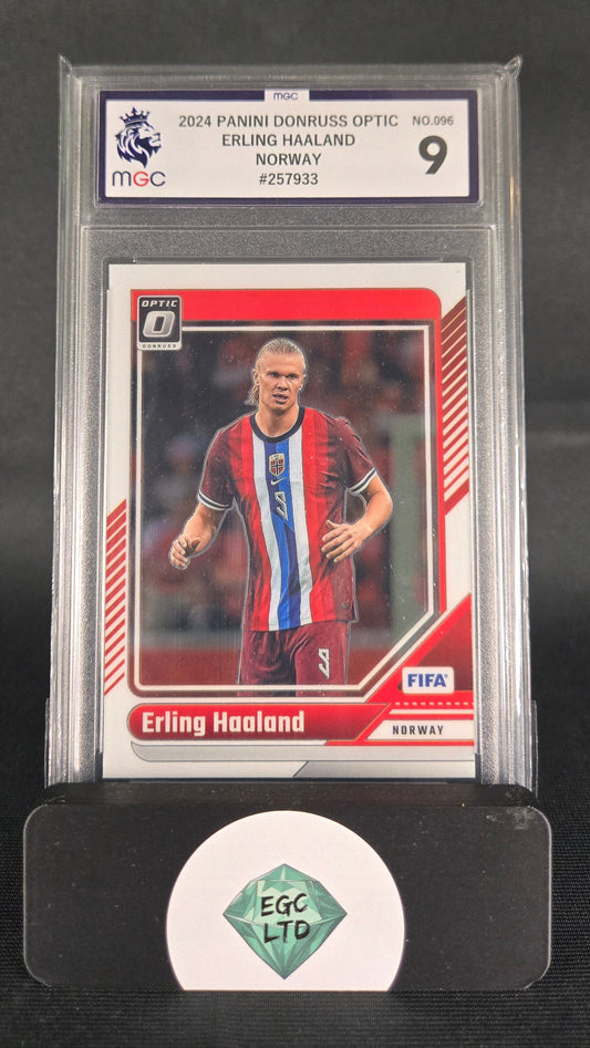 Erling Haaland #96 - 2024 PANINI Donruss Optic - Norway - MGC Grade 9