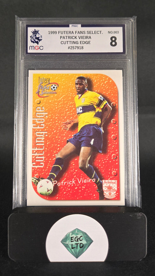 Patrick Vieira #3 - 1999 Futera Fans Select - Cutting Edge - MGC Grade 8