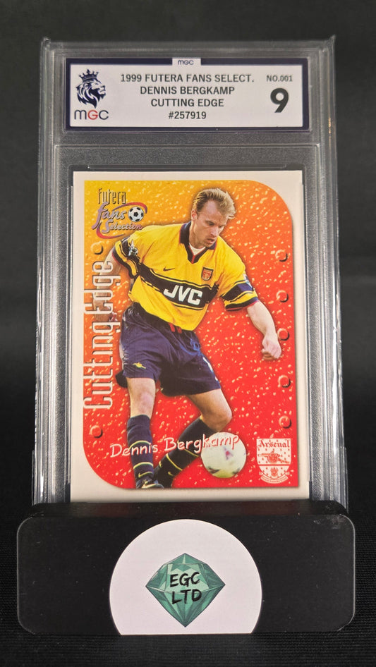Dennis Bergkamp #1 - 1999 FUTERA Fans Select - Cutting Edge - MGC Grade 9