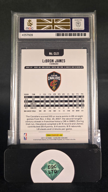 LeBron James #CLE1 - 2018 PANINI Cleveland Cavaliers - MGC GM MT 10