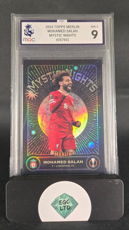 Mohamed Salah #3 - 2024 Topps Merlin - Mystic Nights - MGC Grade 9