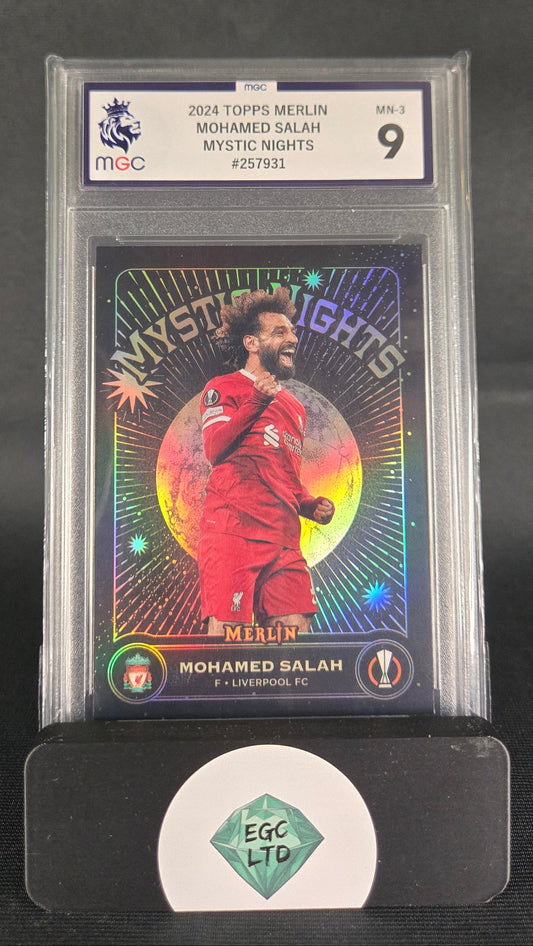 Mohamed Salah #3 - 2024 Topps Merlin - Mystic Nights - MGC Grade 9