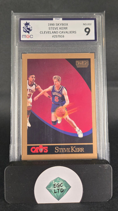 Steve Kerr #52 - 1990 SKYBOX - Cleveland Cavaliers - MGC Grade 9