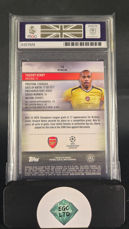 Thierry Henry #14 - 2024 Topps Stadium CC - Refractor - MGC Grade 9
