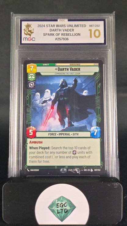 Darth Vader - 2024 Star Wars Unlimited - Spark of Rebellion - MGC GM MT 10