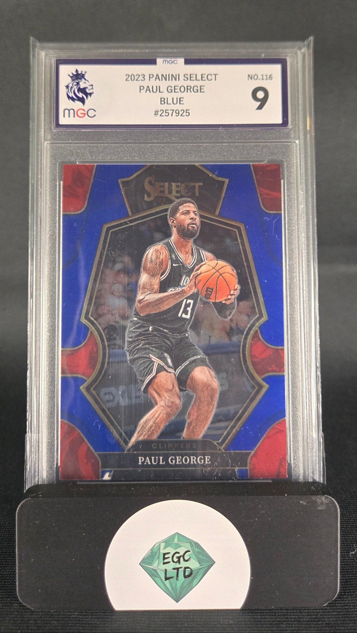 Paul George #116 - 2023 PANINI Select - Blue - MGC Grade 9