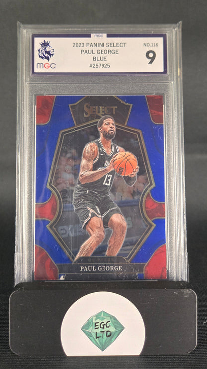 Paul George #116 - 2023 PANINI Select - Blue - MGC Grade 9
