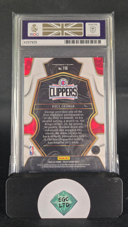 Paul George #116 - 2023 PANINI Select - Blue - MGC Grade 9
