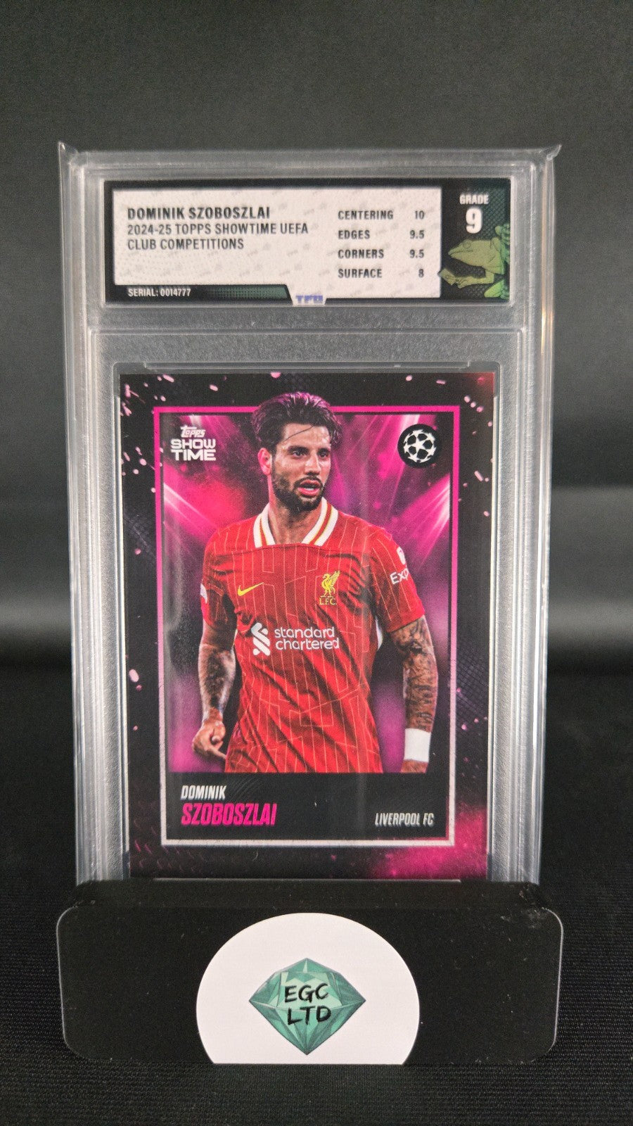 Dominik Szoboszlai - 2024-25 Topps Showtime UEFA - Tree Frog Grading - 9