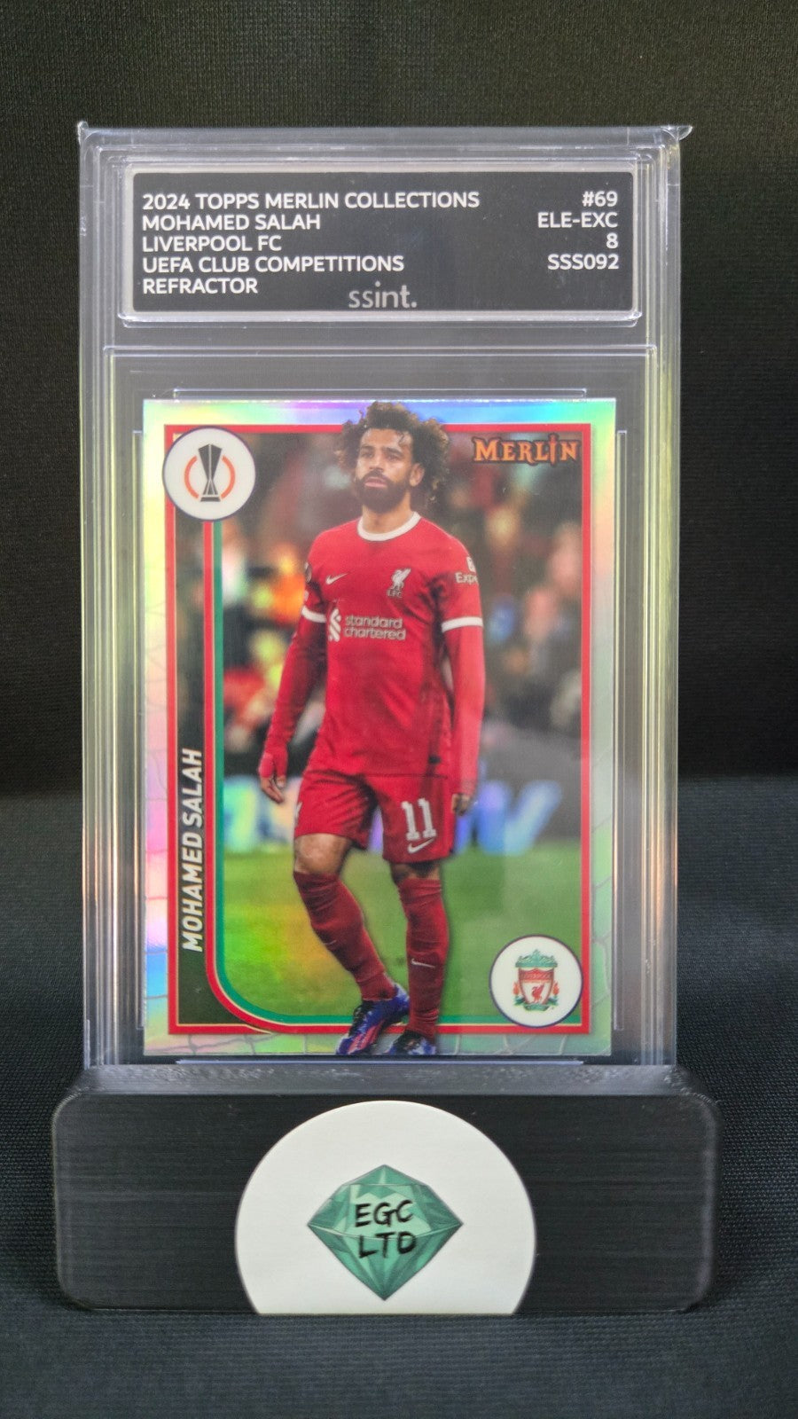 Mohamed Salah #69 - Topps Merlin Collection - Graded 8 - SSINT