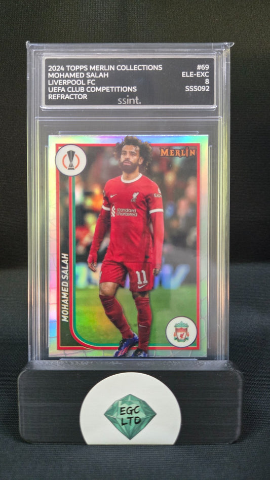 Mohamed Salah #69 - Topps Merlin Collection - Graded 8 - SSINT