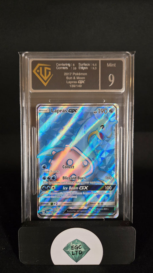 Lapras GX 139/149 - 2017 Sun & Moon - Universal Grading - 9