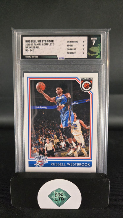 Russell Westbrook #342 - 2016-17 Panini Complete - Tree Frog Grading - 7