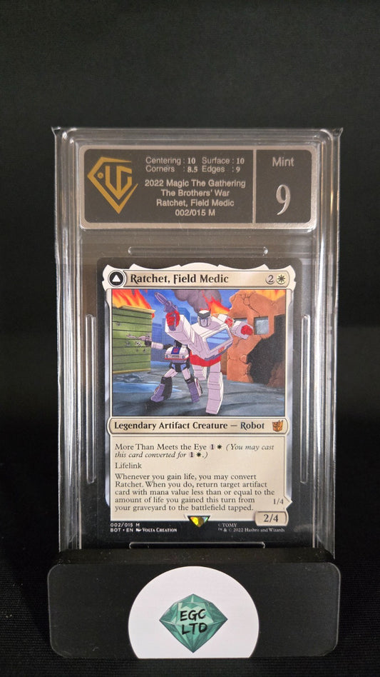 Ratchet, Field Medic 2/15 Mythic - 2022 Brother Wars MTG - Universal Grading - 9